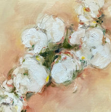Load image into Gallery viewer, “Blessings” Psalm 115:13, original oil painting, 6x6, with a deep gold floater frame