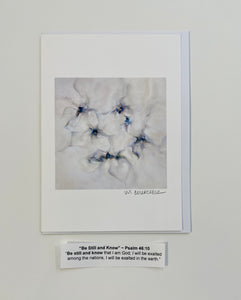 Notecard Gift Pack, set of 6 blank abstract cards with verses