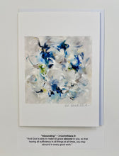 Load image into Gallery viewer, Notecard Gift Pack, set of 6 blank abstract cards with verses