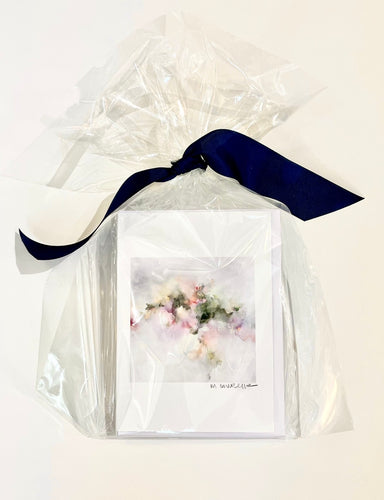 Notecard Gift Pack, set of 6 blank abstract cards with verses