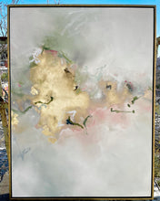 Load image into Gallery viewer, “Protected in the Cleft of the Rock” Exodus 33:22; 36x48 oil and gold leaf on panel.